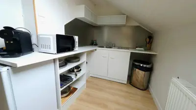 Cuisine ou kitchenette dans l'établissement Le petit Nid