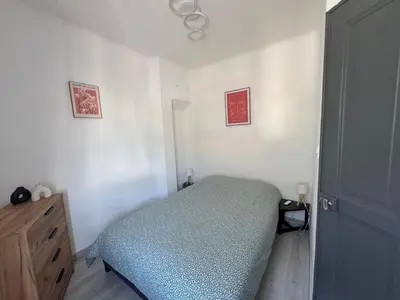 Un ou plusieurs lits dans un hébergement de l'établissement Gîte des Prés
