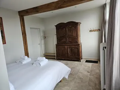 Un ou plusieurs lits dans un hébergement de l'établissement Château de la Follie Le Bourgot
