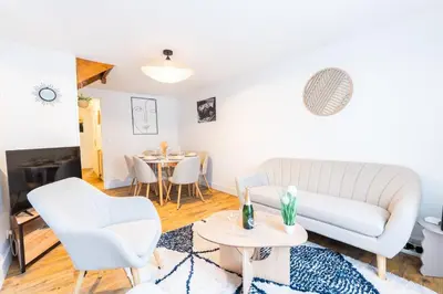 Coin salon dans l'établissement Duplex au coeur du centre