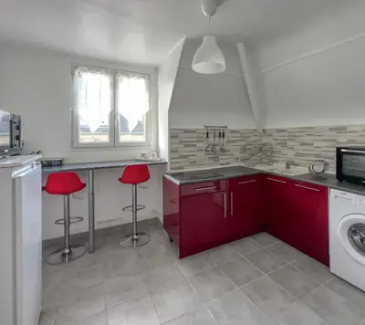 Cuisine ou kitchenette dans l'établissement L'Oscar Imperial