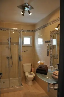 Salle de bains dans l'établissement Gite Ty-Coz