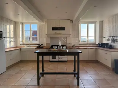 Cuisine ou kitchenette dans l'établissement Gîte Chez Maurice