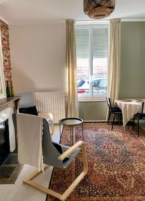 Coin salon dans l'établissement La Parenthèse Champenoise