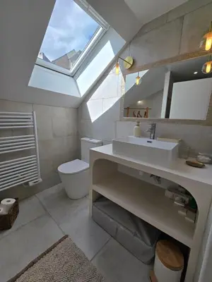 Salle de bains dans l'établissement La Marani