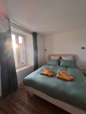 Un ou plusieurs lits dans un hébergement de l'établissement Domaine de Tincourt, Authentic Champagne house
