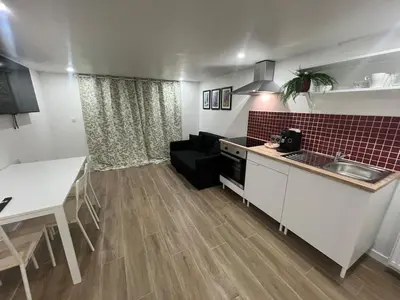 Cuisine ou kitchenette dans l'établissement Mirabelle Parigi