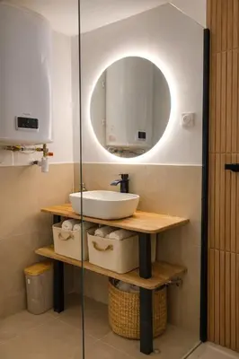 Salle de bains dans l'établissement Le Cocon de Laon