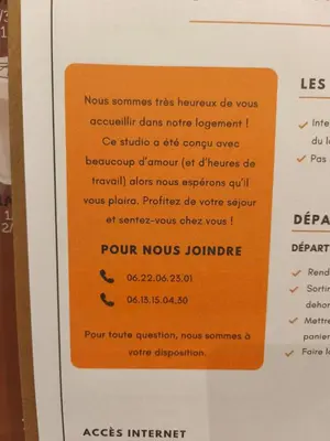 Plan de l'établissement Studio à la Ferme