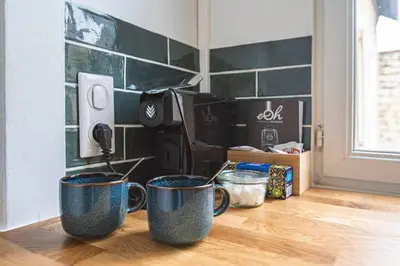 Cuisine ou kitchenette dans l'établissement Central fully equiped apartment near Cathedral