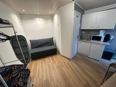 Cuisine ou kitchenette dans l'établissement Studio centre ville à 10 min de la gare