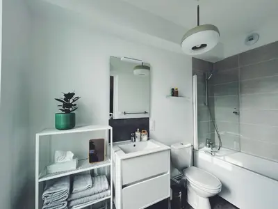 Salle de bains dans l'établissement Suite Jaurès