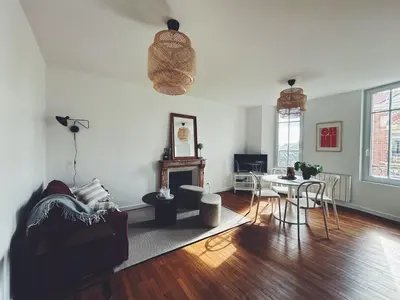 Coin salon dans l'établissement Suite Jaurès