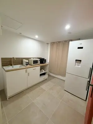 Cuisine ou kitchenette dans l'établissement Studio Maravilhaa