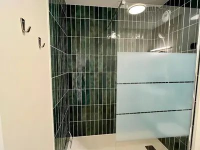 Salle de bains dans l'établissement Appartition au cœur de Reims