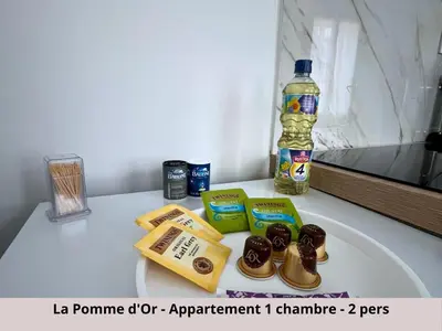 Boissons dans l'établissement Les Appartements de la Pomme Rouge