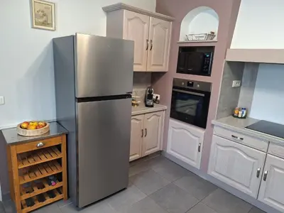 Cuisine ou kitchenette dans l'établissement Gîte du Craon de Ludes