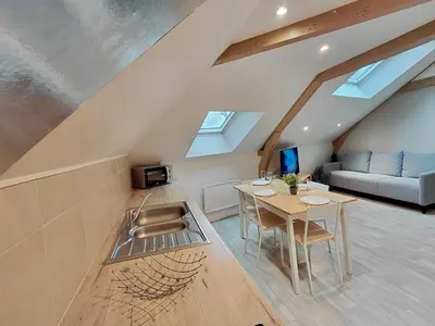 Coin salon dans l'établissement C Coispine T3 confortable en bord de meuse