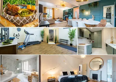 Un ou plusieurs lits dans un hébergement de l'établissement Villa Les Roches - Confort & Relaxation