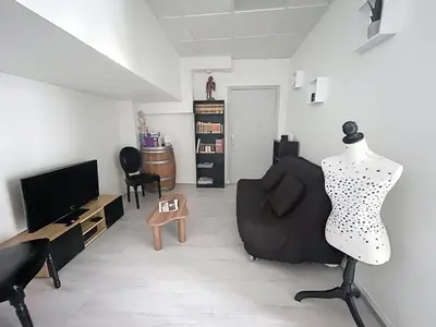 Télévision ou salle de divertissement dans l'établissement Le Antoine