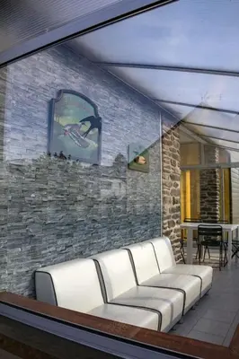 Coin salon dans l'établissement Holiday Home Gite du col vert by Interhome