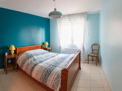 Un ou plusieurs lits dans un hébergement de l'établissement Holiday Home Gite du col vert by Interhome