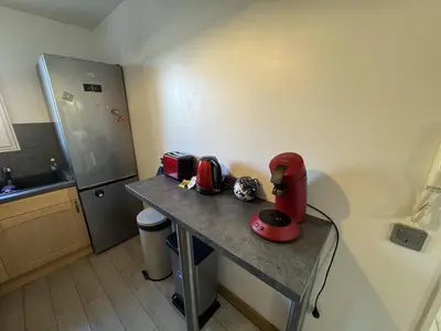 Cuisine ou kitchenette dans l'établissement Maison familiale centre-ville