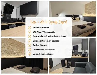 Télévision ou salle de divertissement dans l'établissement Opus Reims Jard - Centre ville