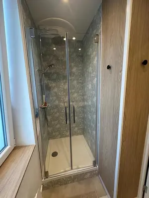Salle de bains dans l'établissement La petite Rémoise