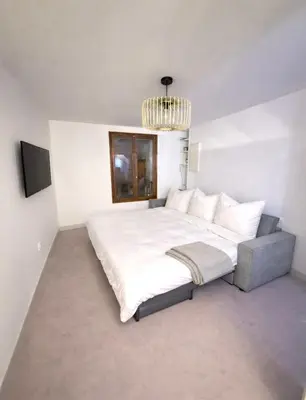Un ou plusieurs lits dans un hébergement de l'établissement Meaux center, Quiet, comfort & proximity