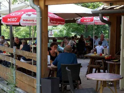 Plan de l'établissement Chariot de Pionnier avec Terrasse - Pour 5 personnes - API-1-52-1489