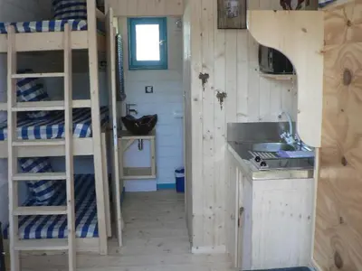 Plan de l'établissement Chariot de Pionnier avec Terrasse - Pour 5 personnes - API-1-52-1489