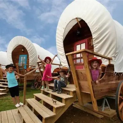 Chariot de Pionnier avec Terrasse - Pour 5 personnes - API-1-52-1489