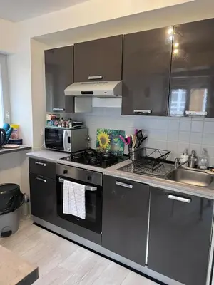 Cuisine ou kitchenette dans l'établissement Chez Nath House