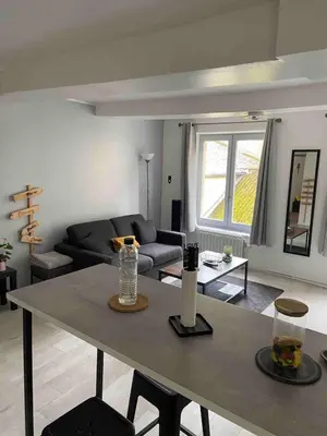 Coin salon dans l'établissement Chez Nath House