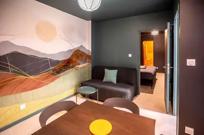 Coin salon dans l'établissement Horizon des Sens - Spa&Sauna Epicentre St Quentin