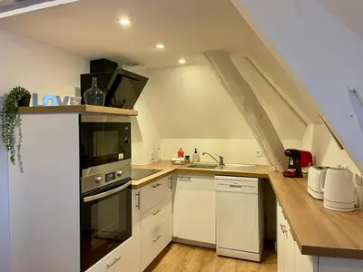 Cuisine ou kitchenette dans l'établissement l'atelier des rêves - Center city Compiègne