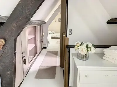 Un ou plusieurs lits dans un hébergement de l'établissement Picardy House Near Compiègne And Pierrefonds