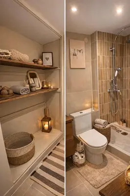 Salle de bains dans l'établissement La Romance