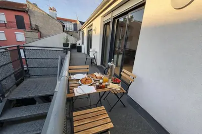 Balcon ou terrasse dans l'établissement Le Talleyrand, Terrasse Panoramique, Hypercentre