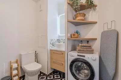 Salle de bains dans l'établissement Urban Cozy Nest Paris 25 min - Disney 20min