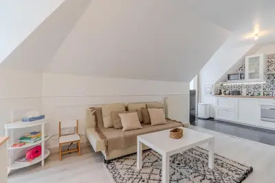 Cuisine ou kitchenette dans l'établissement Urban Cozy Nest Paris 25 min - Disney 20min