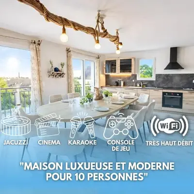 Villa avec Spa & Cinéma à 35 min d'Asterix