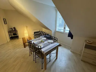 Un ou plusieurs lits dans un hébergement de l'établissement Appartement centre Compiègne