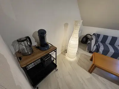 Coin salon dans l'établissement Appartement centre Compiègne