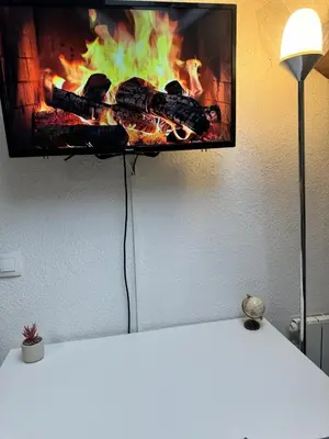 Télévision ou salle de divertissement dans l'établissement Les 4 Piliers