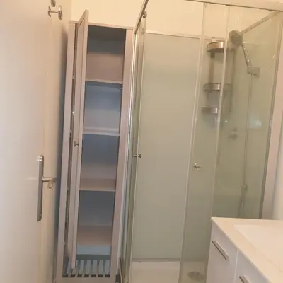 Salle de bains dans l'établissement Bon séjours