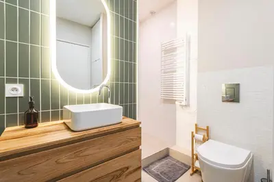 Salle de bains dans l'établissement Loft des Moissons - central and double parking