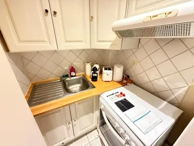Cuisine ou kitchenette dans l'établissement Studio au cœur du château