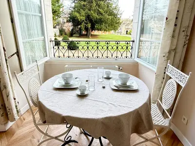 Balcon ou terrasse dans l'établissement Studio au château